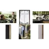 Suport pentru meniu de băuturi SIGEL GM221 A4, gri deschis/maro, piele ecologică cu fetru, reîncărcabil, 4 pagini de vizualizare