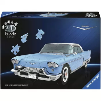 Puzzle 3D Ravensburger Iconics: Cadillac Eldorado Brougham (162 piese)