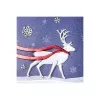 Sigel felicitare de Crăciun Winter's Eve lucioasă DIN long 105 x 210 mm, 10 felicitări cu plicuri
