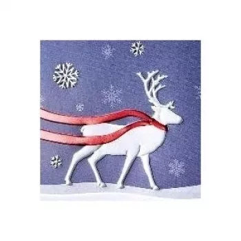 Sigel felicitare de Crăciun Winter's Eve lucioasă DIN long 105 x 210 mm, 10 felicitări cu plicuri