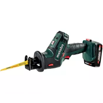 Ferăstrău sabie cu acumulator Metabo SSE 18 LTX Compact (2x 2,0 Ah Li-Ion, metaBOX 145 L)