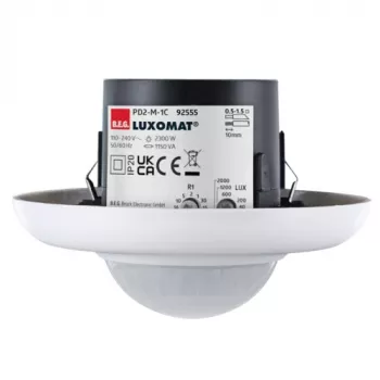BEG LUXOMAT PD2-M-1C-UP Flush-Mounted PIR Presence Detector, 1-Channel, White