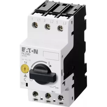 Întrerupător automat de protecție a motorului EATON PKZM0-16, 3 poli, reglabil 10-16 A, 7,5 kW, buton rotativ