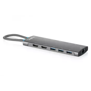 Stație de andocare DIGITUS USB-C, 11 porturi, afișare triplă, 100W PD