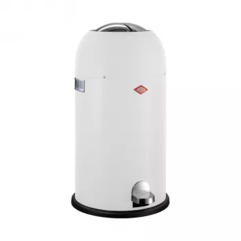 Coș de gunoi cu pedală soft WESCO Kickmaster 33L alb mat