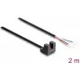 Barieră luminoasă cu furcă Delock 5 mm tip L cu 4 capete de cablu deschise PNP L/D comutabil 2 m