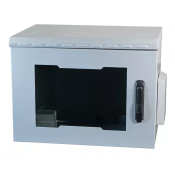 Carcasă de perete EFB Elektronik 691716IP55.2G 16U 600x600mm IP55 ușă din sticlă gri deschis RAL7035