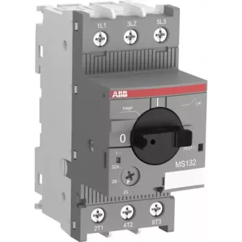Întrerupător automat de protecție a motorului ABB MS132-25, 3 poli, 25A, termomagnetic