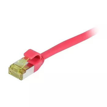 Cablu patch slim Synergy21 CAT6A S/FTP, 1,0m, roșu, LSZH/TPE, 500MHz, 10Gbps, AWG28