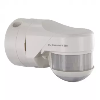 BEG RC-plus next N 280 White Motion Detector with 280° Detection Range and Creep Zone Protection