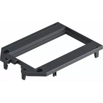 Placă de acoperire OBO Bettermann UT34 P2 pentru cutii de podea UT3 și UT4, 2 module 45, oțel galvanizat, argintiu