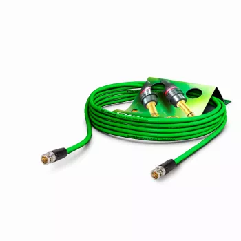 Cablu patch video Sommer Cable SC-Vector 0.8/3.7 HD-SDI, conector BNC tată la conector BNC tată, 1 m, negru