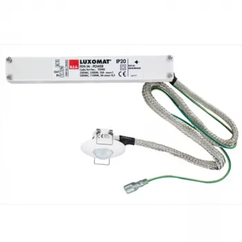 Detector de prezență mini BEG BRCK LUXOMAT PD9-Master, montaj pe tavan, RAL 9010 alb pur, detectare 360°, rază 8 m, IP20