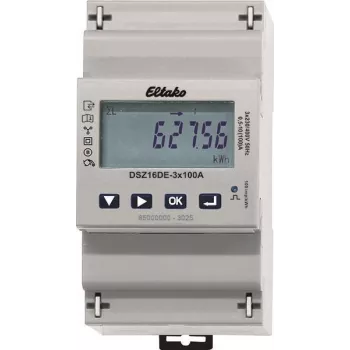 Contor de energie trifazat Eltako DSZ16DE-3x100A, măsurare directă, neetalonat, 100 A