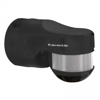 Detector de mișcare BEG RC-plus next N 280 negru cu rază de detecție 280° și protecție la pătrundere pe dedesubt