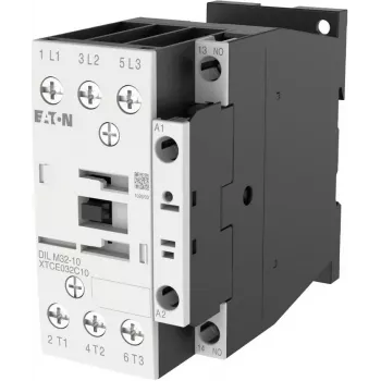 Eaton DILM32-10 Contactor de putere, 3 poli, 32 A, bobină 230 V AC 50 Hz / 240 V AC 60 Hz, 1 contact auxiliar NO