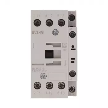 Eaton DILM32-10 Contactor de putere, 3 poli, 32 A, bobină 230 V AC 50 Hz / 240 V AC 60 Hz, 1 contact auxiliar NO