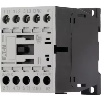 Eaton DILM15-10 Contactor de putere 24 V DC, 3 poli, 15 A, 7,5 kW, 1 contact auxiliar NO