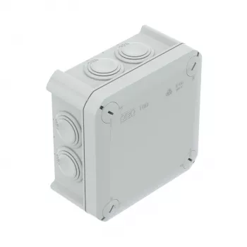 OBO T 60 Cutie de derivație cabluri cu intrări 114x114x57 mm PP gri deschis