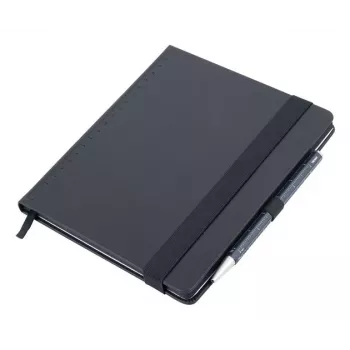 TROIKA BLACK SLIMPAD A5 Bloc notes cu pix albastru închis