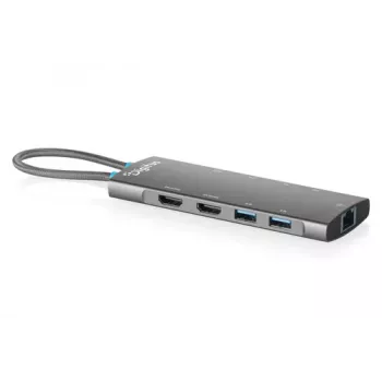 Stație de andocare DIGITUS DA-70922 USB-C, 9 porturi, 2x HDMI, USB, RJ45