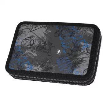 McNeill Double-Decker Pencil Case Filled with 2 Zip Compartments XL Marvel Spider-Man