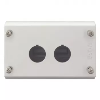 Eaton M22-I2 Carcasă goală pentru 2 elemente de comandă, montaj aparent, gri deschis RAL 7035