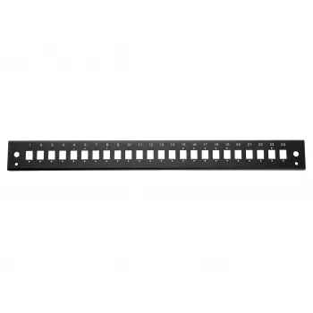 EQUIP Patch panel 19 inch 24x LC-Duplex SC-Simplex, oțel, negru - modul rack 1U