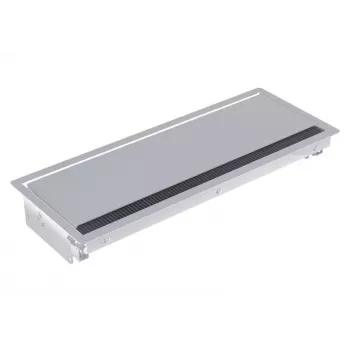 Prelungitor încorporabil Bachmann CONI Long cu 3 prize Schuko, aluminiu argintiu