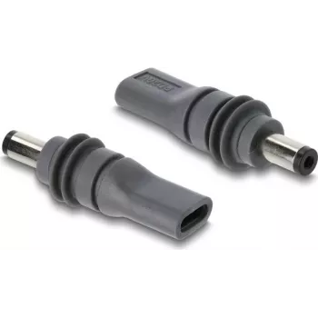Adaptor Delock USB Type-C mamă la DC 5,5 x 2,1 mm tată pentru Starlink Mini - gri