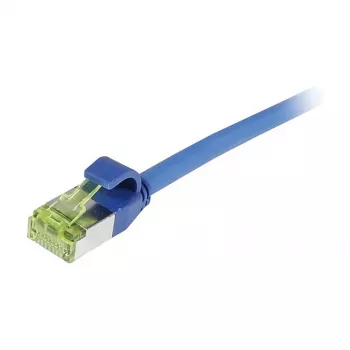 Cablu patch Synergy21 CAT6A S/FTP, RJ45, 500MHz, 2m, albastru, slimline, LSZH, AWG28