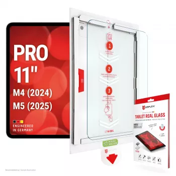 Folie de protecție ecran din sticlă reală DISPLEX Tablet pentru iPad Pro 11 (2024/2025) de la E.V.I.