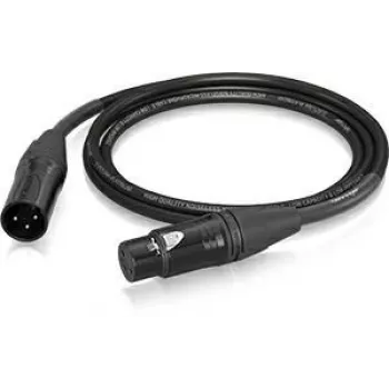 Cablu microfon Behringer PMC-150 XLR mamă la XLR tată, 1,5 m, negru