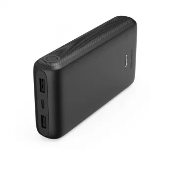 Power bank Hama New Performance 20, 20000 mAh, 2 USB-C, USB-A, antracit