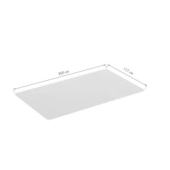 Covor de protecție pentru pardoseală LogiLink pentru pardoseli dure, 117 x 200 cm, PVC ultra-moale, transparent, antiderapant, fără ftalați, compatibil cu încălzirea în pardoseală