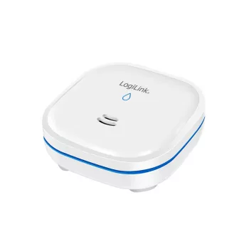 Detector de apă LogiLink, durată de viață a bateriei 10 ani, alarmă 85 dB, alb