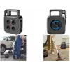 Tambur de cablu LogiLink LPS504 cu 4 prize Schuko și 2 porturi USB, cablu 5m, negru