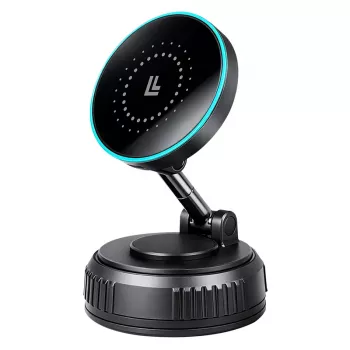 Încărcător auto wireless LogiLink, magnetic cu vid, pliabil 360°, 25W
