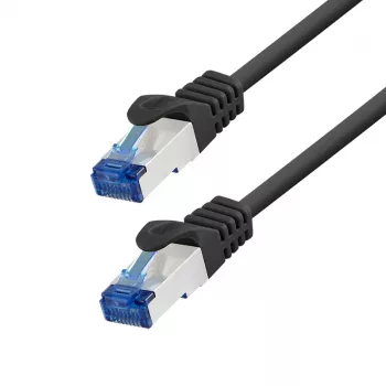 Cablu patch Cat.6A S/FTP LogiLink, CCA, LSZH, negru, 5m, EconLine