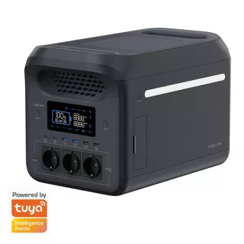 Stație de alimentare portabilă LogiLink PPS1800, 1800 W, LiFePO4, compatibilă Tuya