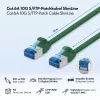 Cablu patch LogiLink SlimLine Cat.6A S/FTP LSZH, verde, 10 m