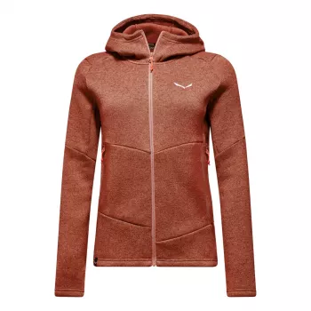 Jachetă cu glugă damă Salewa Puez Rocca PL Etruscan Red mărimea M