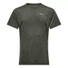 Tricou cu mânecă scurtă Salewa Puez Melange Dry - Dark Olive Melange - XL