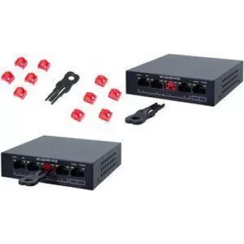 LogiLink set blocare porturi RJ45 cu cheie, 10 blocaje, albastru