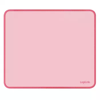 Mouse pad LogiLink 220 x 250 mm roz - suprafață textilă, bază din cauciuc antiderapantă