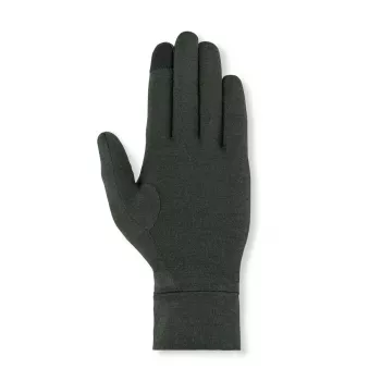 Mănuși de lână Salewa Cristallo Liner, verde măslin închis, XXL
