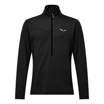 Polar de fleece Salewa Puez Cammino Polarlite Half-Zip pentru bărbați, negru