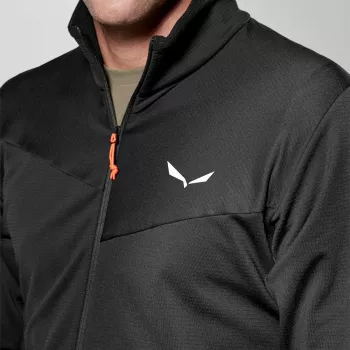 Polar de fleece Salewa Puez Cammino Polarlite Half-Zip pentru bărbați, negru