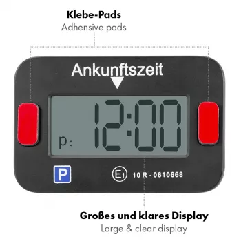 Disc de parcare electronic LogiLink, certificat KBA, negru