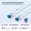 LogiLink Cablu patch Cat.6A Slim S/FTP LSZH, alb, 20 m